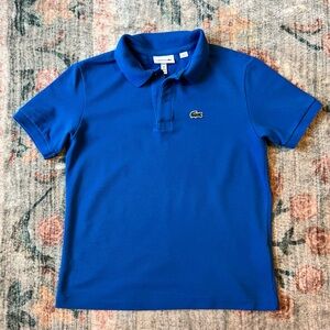 Lacoste Kids Blue Polo Shirt, Size 10